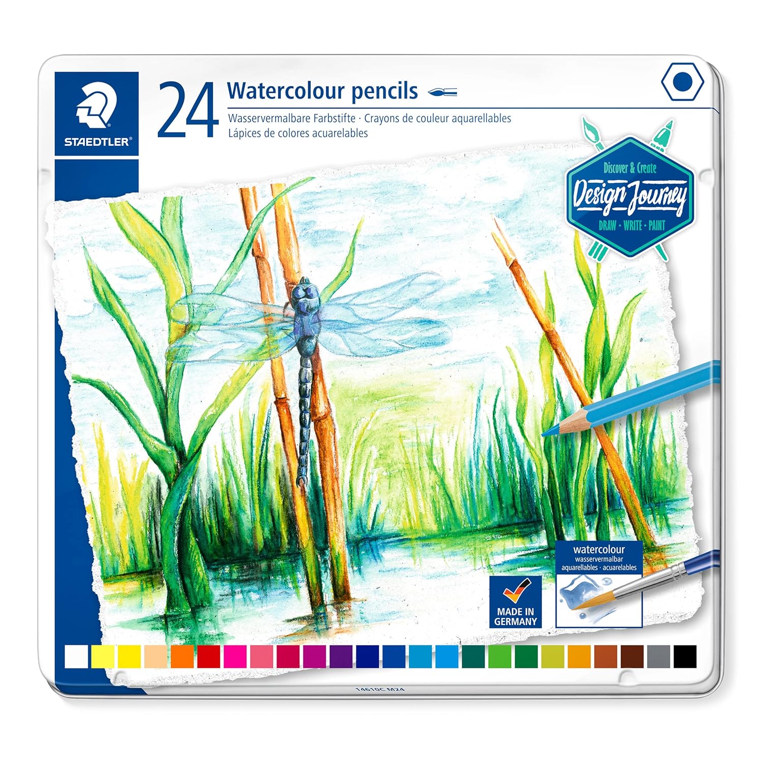 STAEDTLER DJ WATERCOLOUR PENCIL 24 SHADE